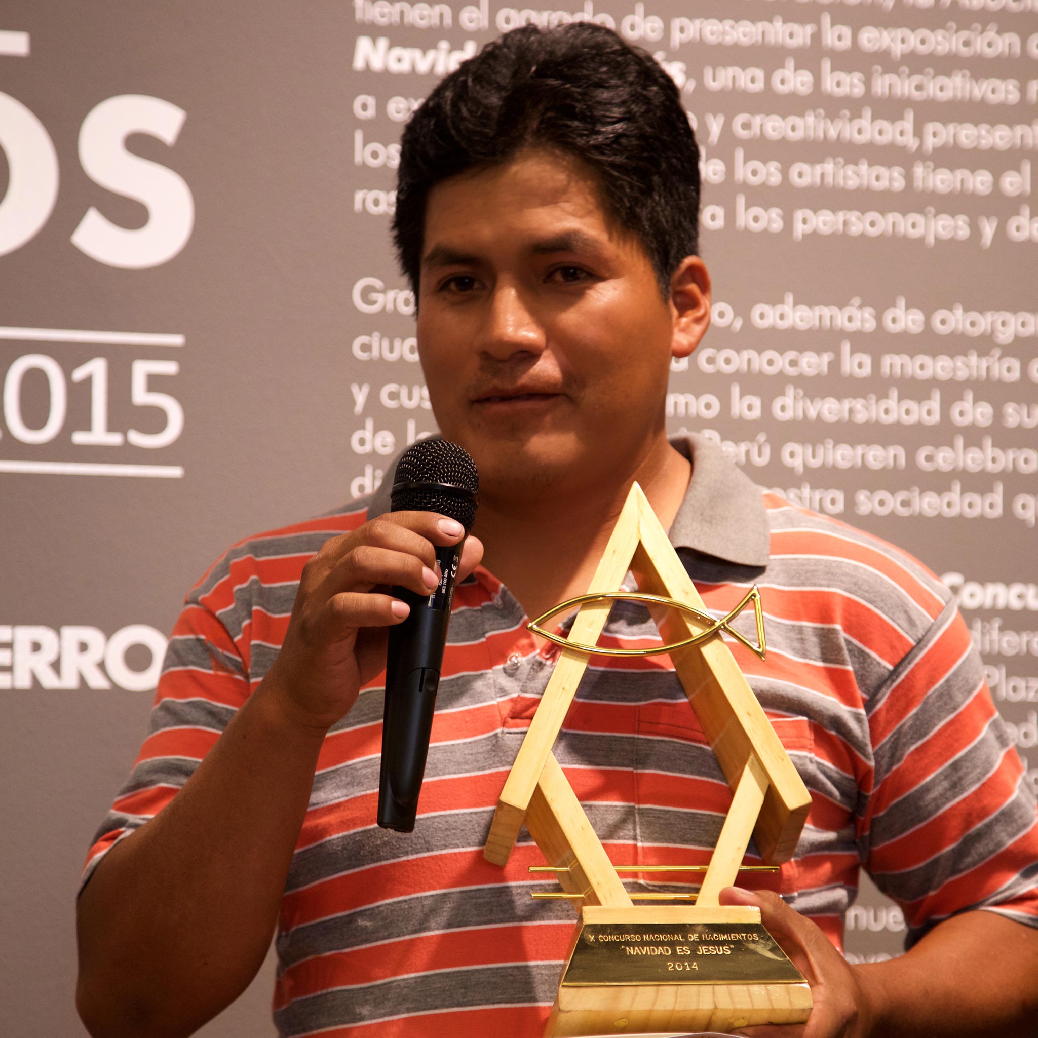 José Gálvez Laura, ganador del X Concurso Nacional de Nacimientos, 2014